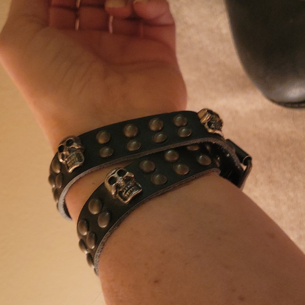 Skull bracelets or boot wraps
